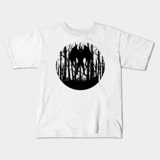 Mothman Slhouette Kids T-Shirt